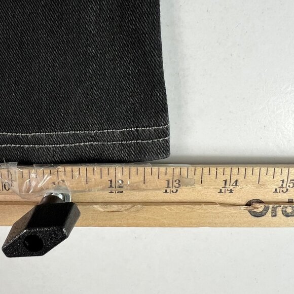 Halara Flex Jeans Women's 27x28* High Rise Wide Leg Black Stretch Denim No Tag - Picture 10 of 16